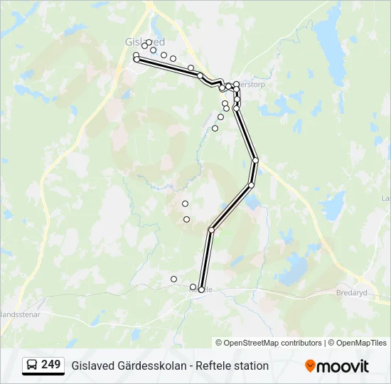 249 Bus Line Map