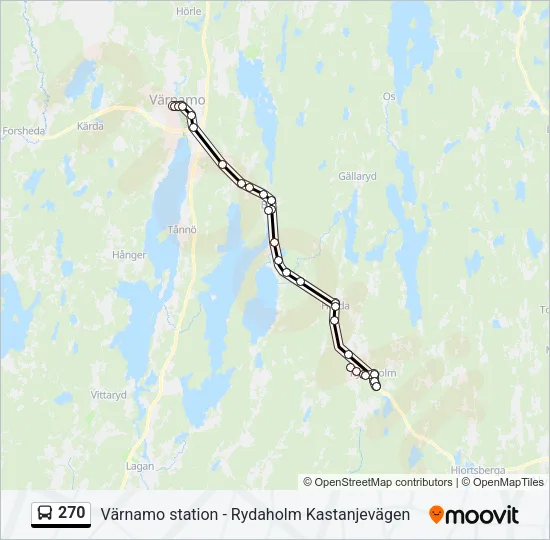 270 Bus Line Map