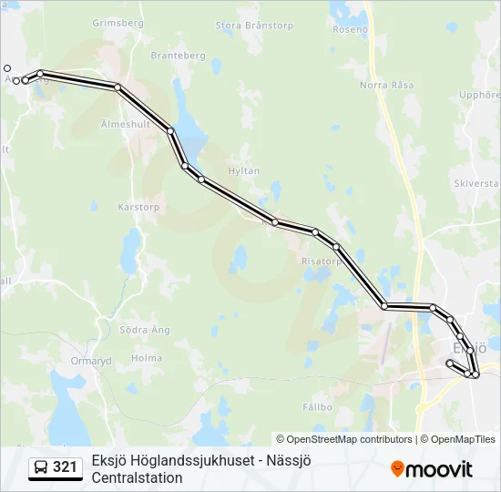 321 Bus Line Map