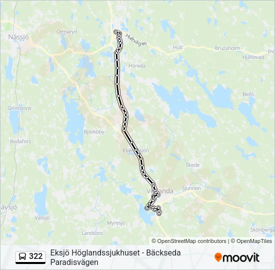 322 Bus Line Map