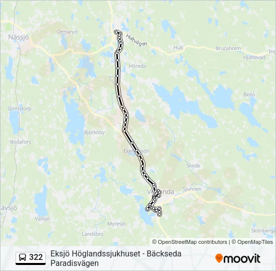322 Bus Line Map