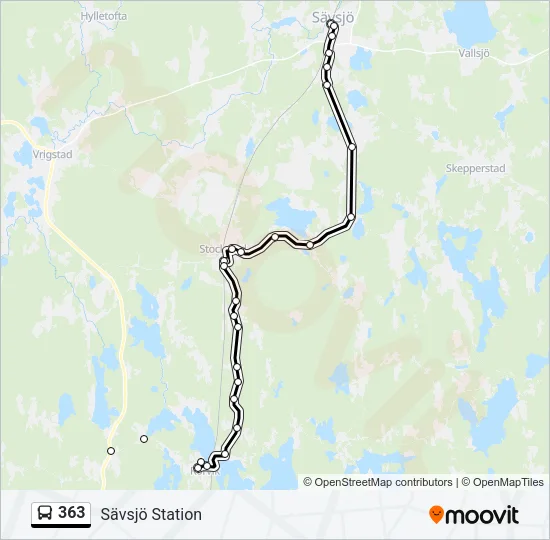 363 Bus Line Map