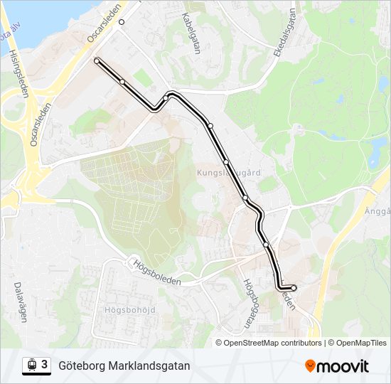 3 light rail Line Map