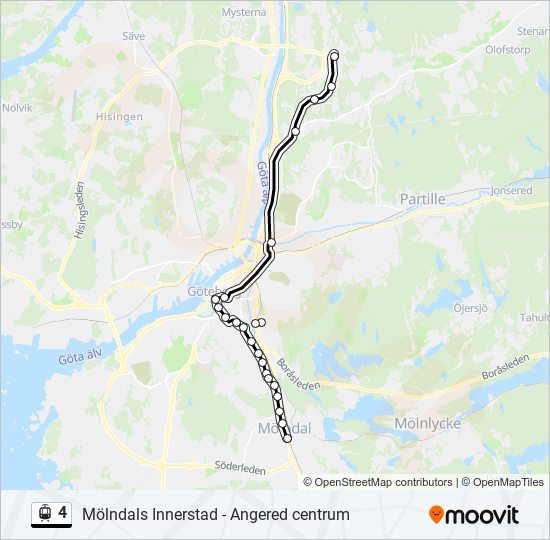 4 light rail Line Map