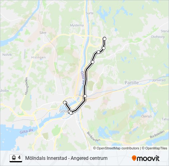 4 light rail Line Map