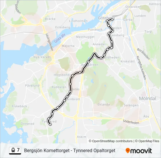 7 Light Rail Line Map