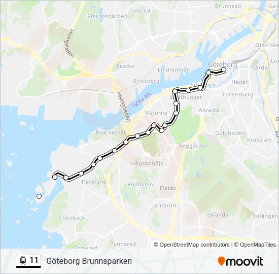 11 Light Rail Line Map