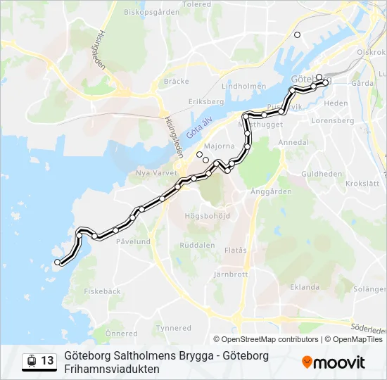 13 Light Rail Line Map