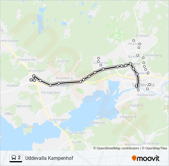 2 bus Line Map