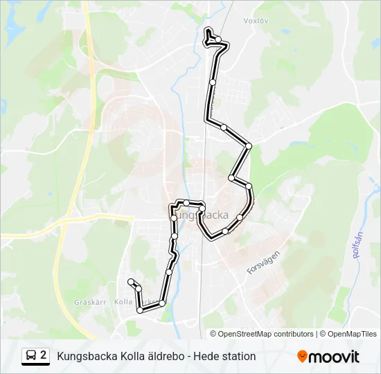 2 Bus Line Map