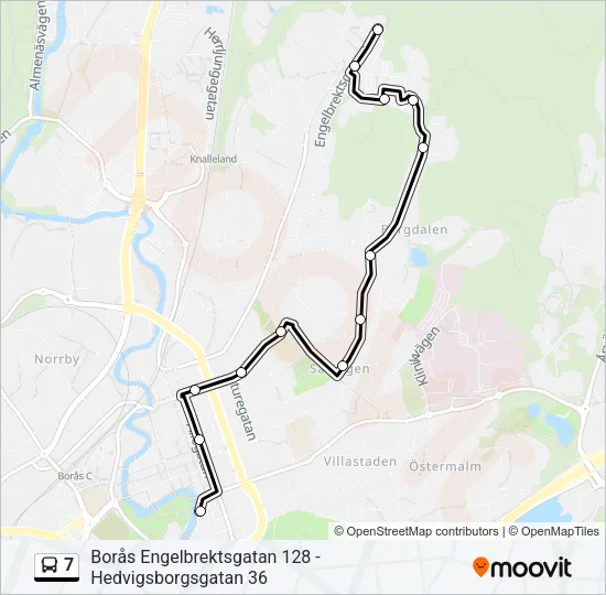7 Bus Line Map