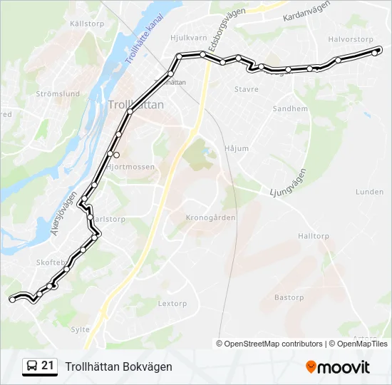21  Line Map