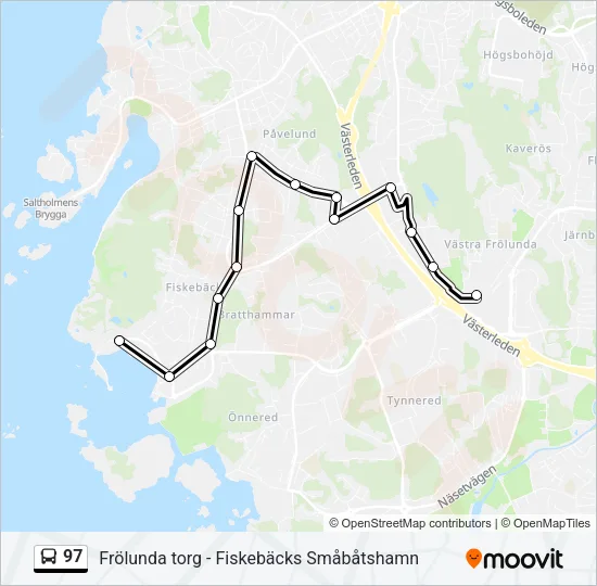 97 Bus Line Map
