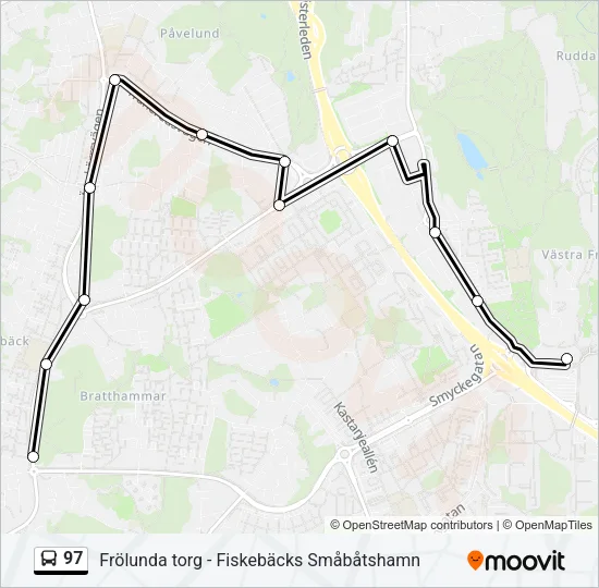 97 Bus Line Map