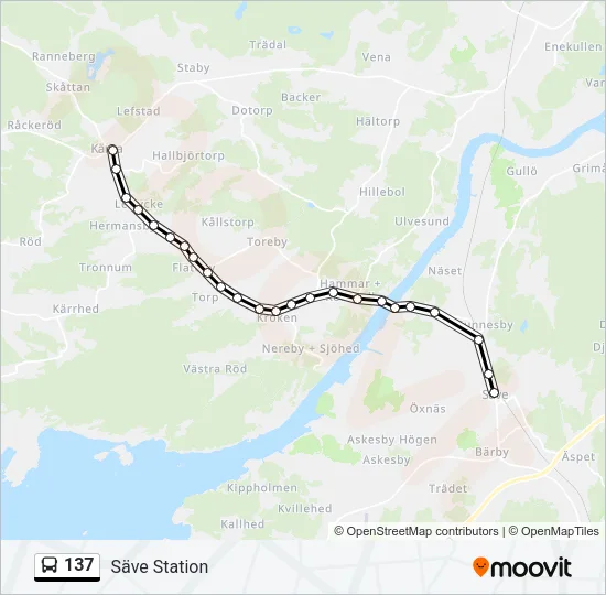 137 Bus Line Map