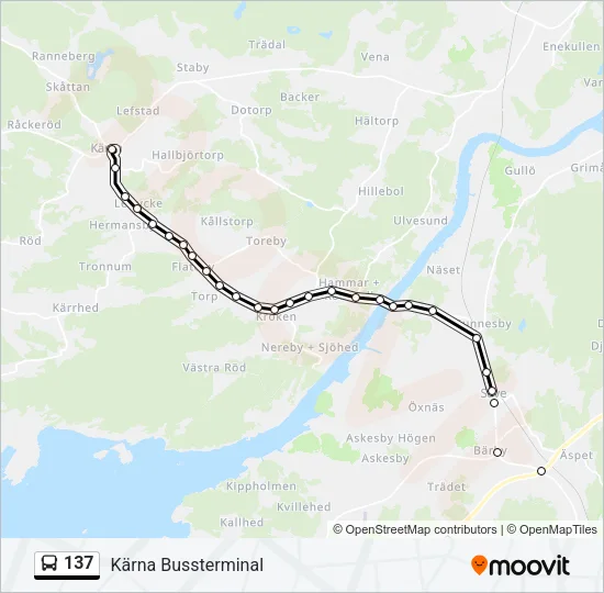 137 Bus Line Map