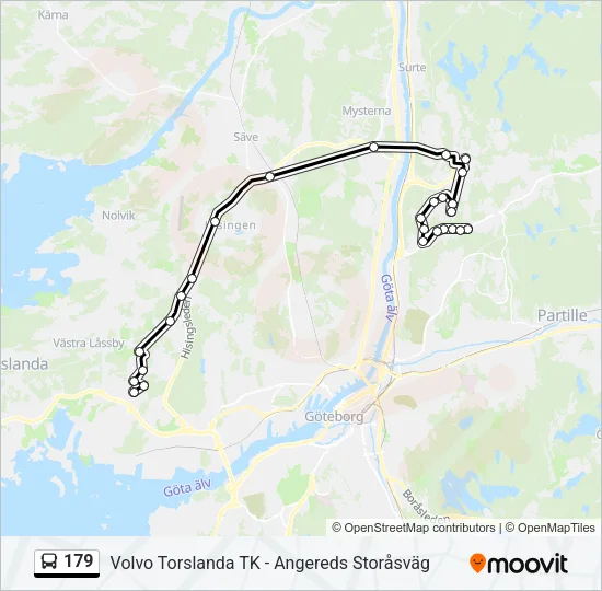 179 Bus Line Map
