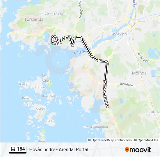 184  Line Map