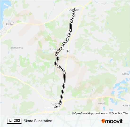 202 Bus Line Map