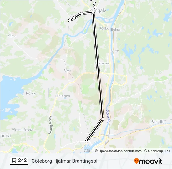 242 Bus Line Map
