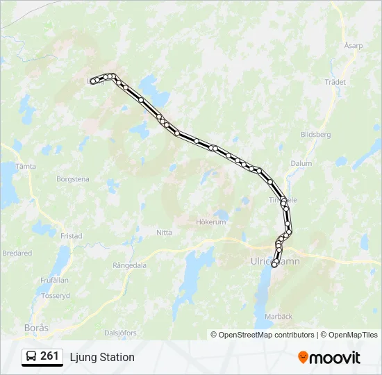 261 Bus Line Map