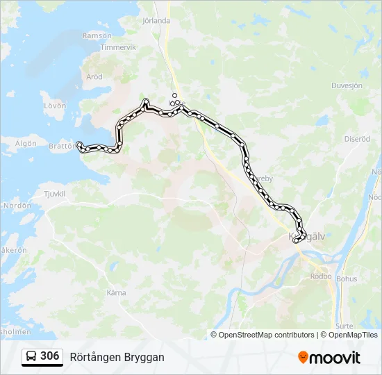 306 Bus Line Map