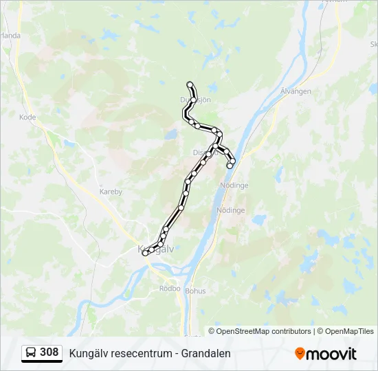 308  Line Map