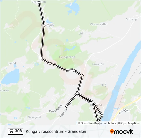 308  Line Map