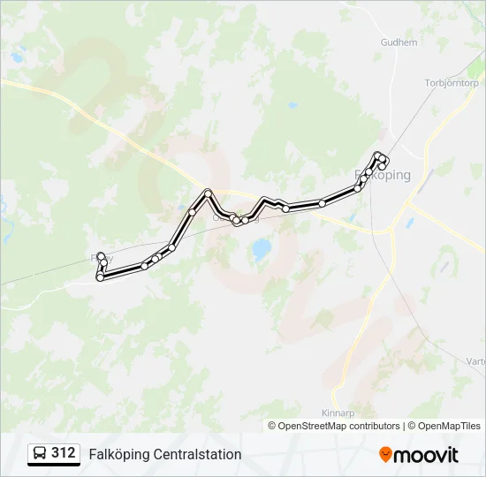 312 Bus Line Map