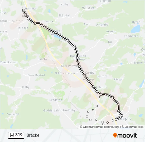 319 Bus Line Map