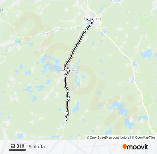 319 Bus Line Map