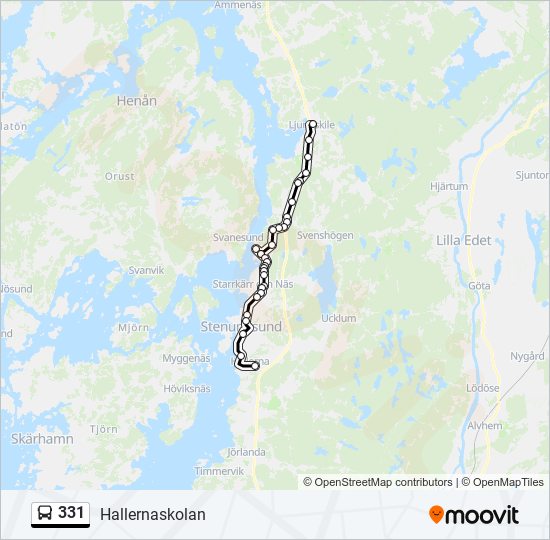 331 bus Line Map