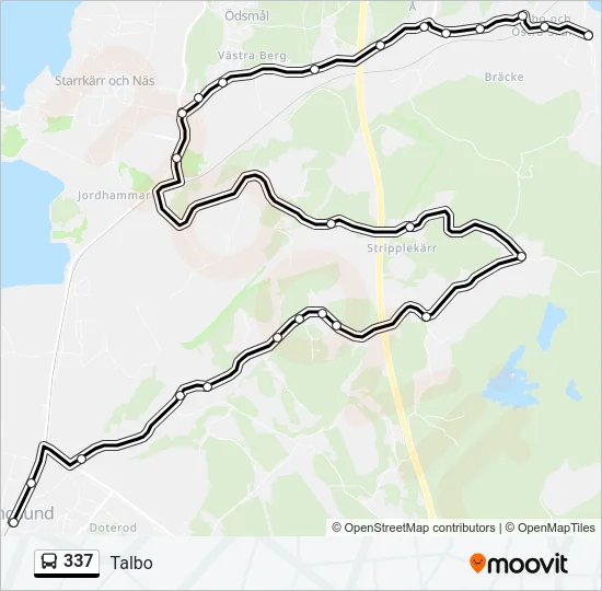 337 Bus Line Map
