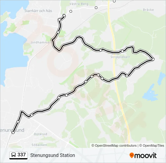 337 Bus Line Map