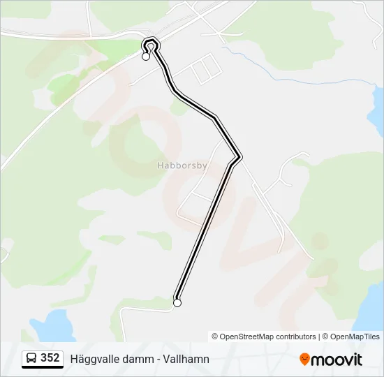 352 Bus Line Map