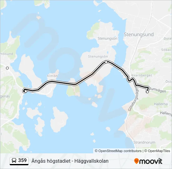 359 Bus Line Map