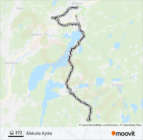 372 Bus Line Map