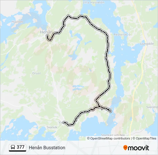 377 Bus Line Map