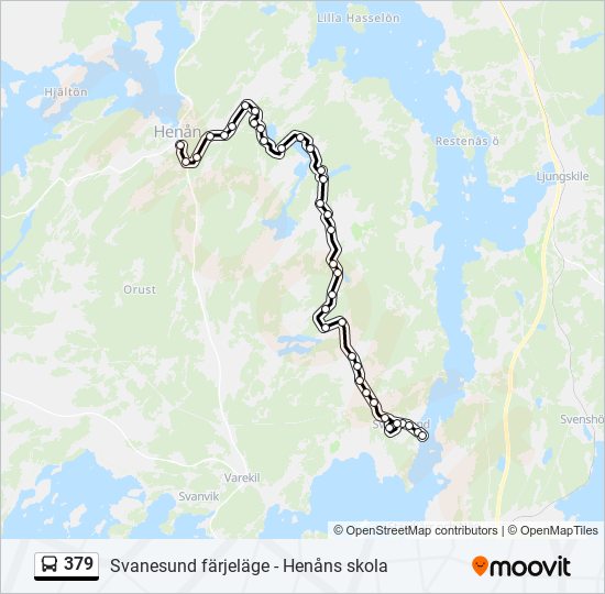 379 bus Line Map