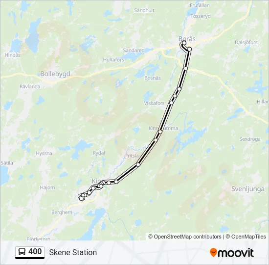 400 Bus Line Map