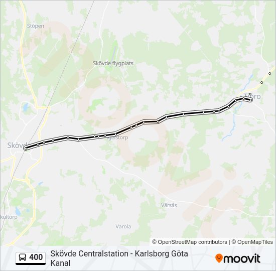 400 bus Line Map