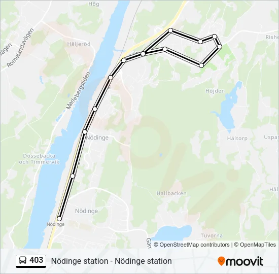 403 Bus Line Map
