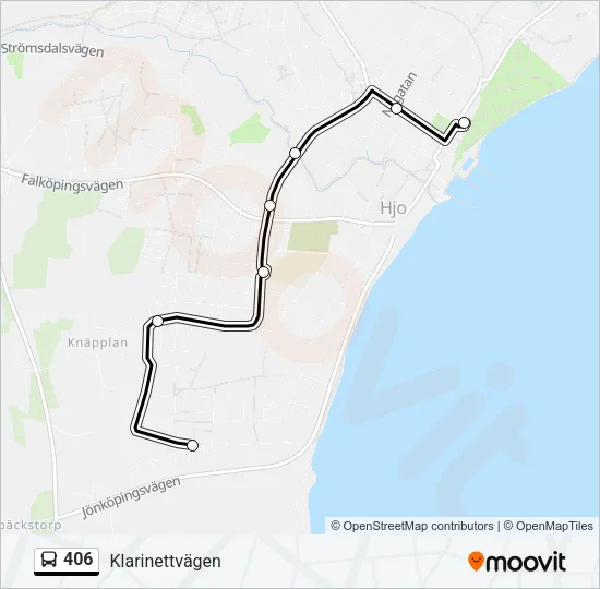 406 Bus Line Map