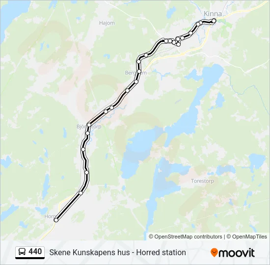 440 Bus Line Map