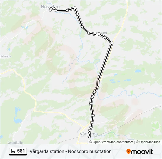 581 Bus Line Map