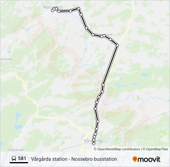 581 Bus Line Map