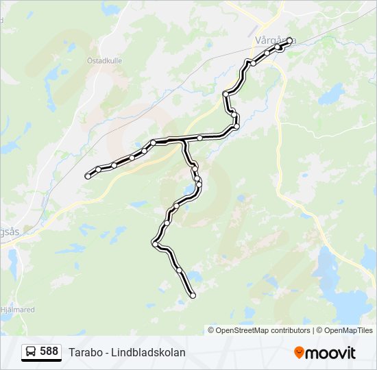 588 bus Line Map