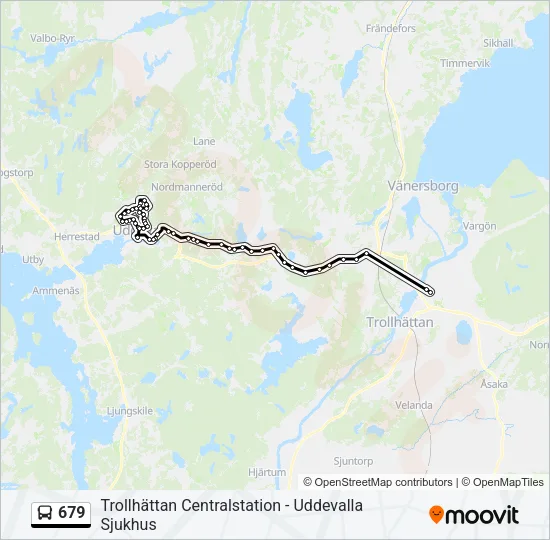 679 Bus Line Map