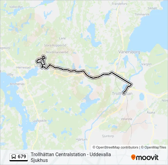 679 Bus Line Map