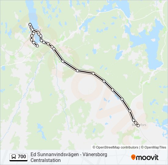 700 bus Line Map